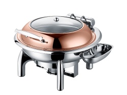 Чафинг-диш Crazy Pan CP-CHD018RG розовое золото