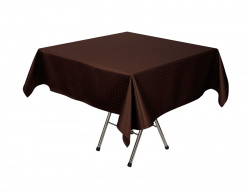 Скатерть 145х145 см Мираж коричневая (квадрат)