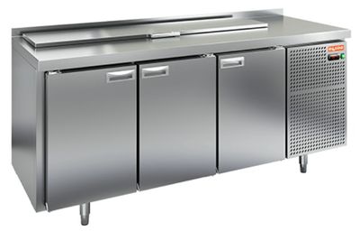 Стол для салатов Hicold Sl2-111sn (1/6) без крышки (+2+10), 3 двери, 1890х600х850мм