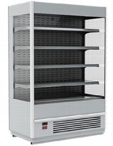 Горка холодильная Fс 20-08 Vm 1,0-2 9006-9005 (Carboma Cube 1930/875 вхсп-1,0) серебрист/черн