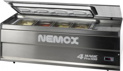 Витрина для мороженого вместимостью 4хGN1/4 Nemox  4 MAGIC PRO 100 (0036100250)