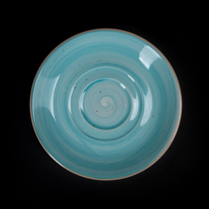 Блюдце 150 мм голубое Corone Natura
