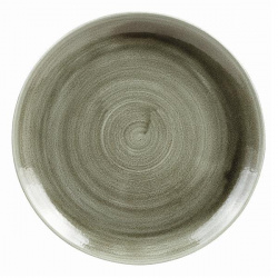 Тарелка мелкая 26СМ, без борта, Stonecast Patina, цвет Burnished Green Pabgev101 – купить в RuOborudovanie.ru с доставкой до двери Купить тарелка мелкая 26см, без борта, stonecast patina, цвет burnished green pabgev101 – цена от завода, доставка до двери | RuOborudovanie.ru
