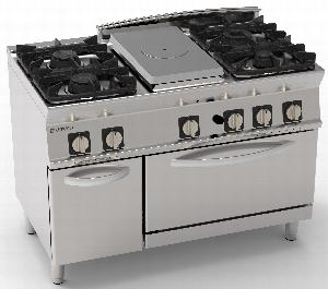 Плита комбинированная 740 серии Tecnoinox Pfpg12Gg7 713066 газ