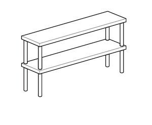 Полка настольная открытая Apach Chef Line Loso3512T2