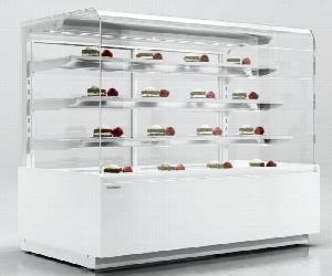 Витрина нейтральная Carina 05 1,0 б/бок,б/фронт.Панели,внут. Ral9003