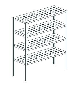 Стеллаж перфорированный Apach Chef Line Lstp18-126
