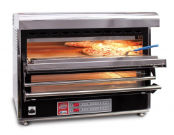 Печь для пиццы Eurochef PizzaChef FP2 подовая электрическая 2-камерная с подом 31х75см