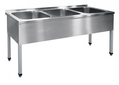 Ванна моечная 3-х секц. ВМП-6-3-5 РЧ (500х500х300) краш. разб.210000806363