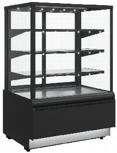 Витрина кондитерская Полюс Kc70 Vv 0,9-1 Standard Ral9005 (ВХСв-0,9Д Carboma Cube люкс) черная