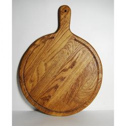 Доска для пиццы D330Мм, с желобом и ручкой, серия Pizzas, ясень, цвет Tr04 Pz0110004-Tr04
