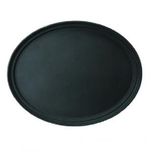 Поднос 60Х73,5см серия Jiwins Jw-R2900Ct-Bl, черный, прорезиненный овальный