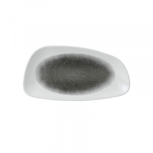Блюдо сервировочное Chefs Geo 30Х15,5СМ, без борта, цвет Raku Quartz Black, Studio Prints Rkbqge301