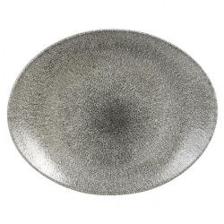 Купить блюдо овальное 27х22,9см, без борта, цвет raku quartz black, studio prints rkbqop581 – цена от завода, доставка до двери | RuOborudovanie.ru