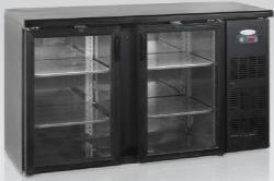 Шкаф холодильный со стеклом Tefcold Cbc210G барный черный